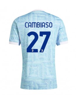 Billige Juventus Andrea Cambiaso #27 Bortedrakt 2025-26 Kortermet